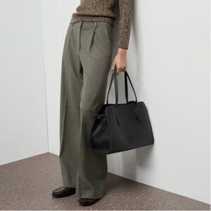 MANGO Green/Gray Trouser Suit Pants